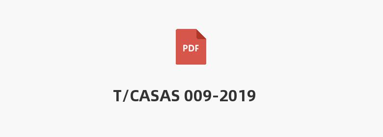 T/CASAS 009-2019